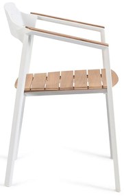 Białe metalowe krzesło ogrodowe Icon – Diphano