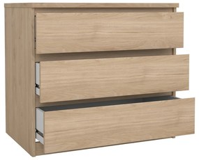 Komoda w dekorze dębu w naturalnym kolorze 77x70x50 cm Naia – Tvilum