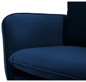 Niebieska aksamitna sofa 160 cm Vienna – Cosmopolitan Design