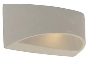Rustykalna lampa ścienna betonowa półokrągła - Adelaide Rustykalny / Vintage Oswietlenie wewnetrzne