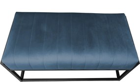 Ławka KAYA tkanina Welur loft ławka metal : Kolor Stelaża - Czarny , Kolor tkaniny - VELVET - MG33, Typ tkaniny - Velvet