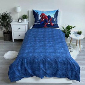 Niebieska bawełniana pościel dziecięca jednoosobowa 140x200 cm Spider-man "Blue" – Jerry Fabrics