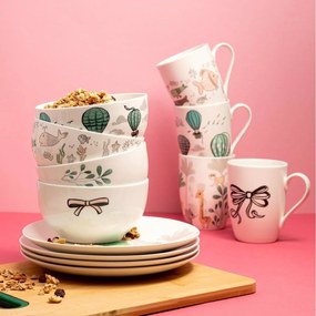 Florina 3-częściowy zestaw porcelany Rybki