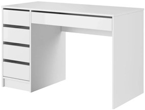 Białe biurko skandynawskie z szufladami W9-H90