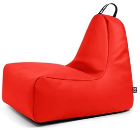 Czerwony worek do siedzenia z imitacji skóry Chill L – So Soft?