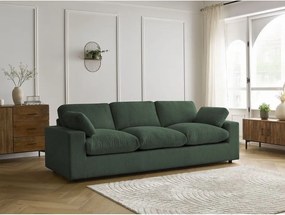 Zielona sztruksowa sofa 250 cm Belair – Bobochic Paris