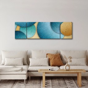 Obraz kręgów abstrakcji (170x50 cm)