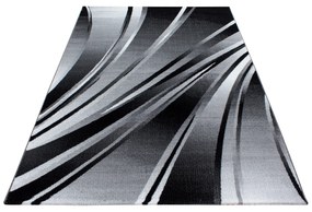 Dywan nowoczesny Parma Linie szaro-czarny 120 cm x 170 cm