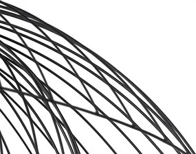 Designerska lampa sufitowa czarna 66 cm - Pua