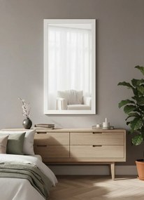 Ciemnobrązowe lustro ścienne drewniane T4-P85