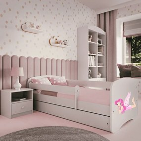 Łóżko dziecięce BABY DREAMS 140x70 wróżka ze skrzydełkami KOCOT KIDS