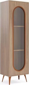 Witryna Selene 3-drzwiowa – nowoczesna, elegancka, personalizowana, metal i drewno