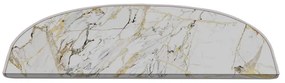 Białe dywaniki na schody zestaw 16 szt. 20x65 cm Marble Art – Vitaus