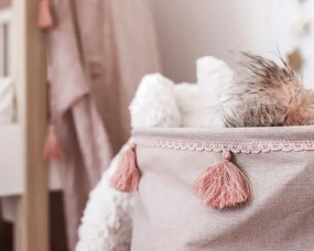 Różowy pojemnik na zabawki dla dziewczynki N5-M04