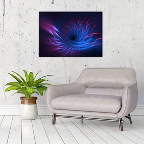 Obraz na szkle - abstrakcja kwiatu (70x50 cm)