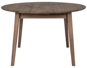 Okrągły rozkładany stół z litego drewna dębowego ø 118 cm Metz – House Nordic