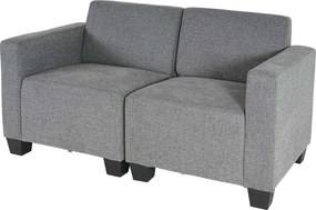 Modułowa sofa dwuosobowa Moncalieri,  szara