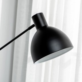 HOMCOM Lampa Podłogowa Styl Przemysłowy Regulowana Wysokość Przełącznik Podłogowy Czarna 30x30x131cm | Aosom PL