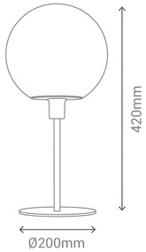 Fioletowa lampa stołowa SULION Venus