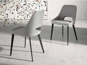 Szare krzesło z tkaniny 4101 ANGEL CERDA