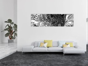 Obraz - Egzotyczny ogród (170x50 cm)