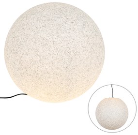 Zewnetrzna Nowoczesna lampa zewnętrzna szara 56 cm IP65 - Nura Nowoczesny Oswietlenie zewnetrzne