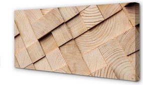 Obraz canvas na ścianę Bale Drewna W Przekroju