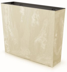 Donica ogrodowa z wkładem Urbi Beton Effect 77 x 23,5 x 68,5 cm kremowy PROSPERPLAST