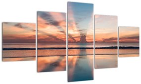 Obraz promieni słonecznych nad plażą Dayton (125x70 cm)
