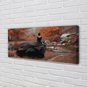 Zdjęcie na płótnie Kobieta w Górach Jesienią