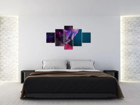 Błyszczący obraz kobiety (125x70 cm)