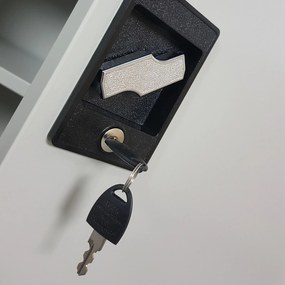 Szafka biurowa na dokumenty Beata 90x40x93 cm szara