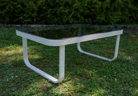 Zestaw mebli ogrodowych z aluminium Vento z plecioną liną - sofa, dwa fotele, stolik kawowy