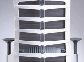 Fotel biurowy Spinelly M 998W biały, zgodny z normą BHP