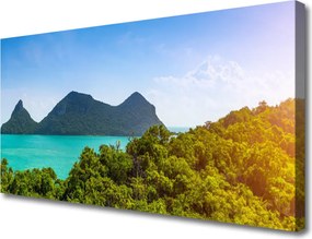 Obraz drukowany na płótnie Szczyty Gór nad Zatoką