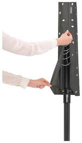 Antracytowa ogrodowa suszarka na pranie 50 m Lift-O-Matic – Brabantia