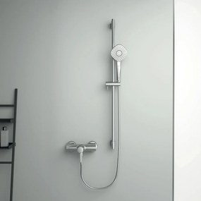 Prysznicowa bateria ścienna w kolorze srebra z połyskiem Ceraline – Ideal Standard