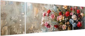 Obraz - Wazon z kwiatami (170x50 cm)