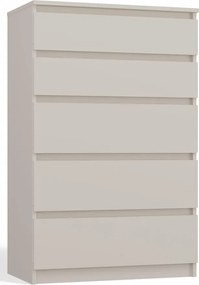 Minimalistyczna Komoda Z 5 Szufladami Kaszmir T1-M68
