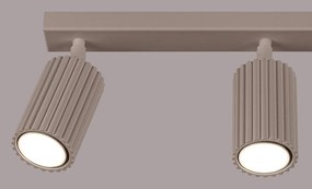 Szarobrązowa metalowa lampa punktowa 6,5x45 cm Gleam – Sollux