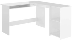 Białe biurko z połyskiem do biura W9-F47