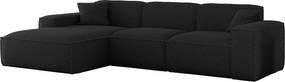 Narożnik Luga L Lewy Tkanina Sven 19 czarny