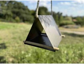 Vela Karmnik dla ptaków 25 x 25 x 20 cm, corten CORGARDEN 1041