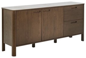 Brązowa komoda w dekorze dębu 160x75x40 cm Southampton – Actona