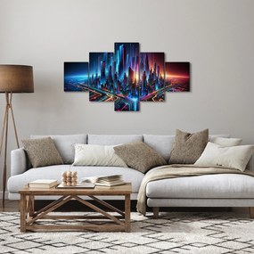 Obraz - Miasto przyszłości (125x70 cm)