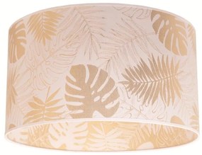 Duolla - Lampa sufitowa ARECA 1xE27/40W/230V śr. 45 cm mosiądz/biała