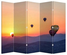Parawan- Balony na ogrzane powietrze (210x170 cm)