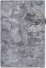 Dywan Cosy Shaggy Szary Elle Decoration – miękki, wysoki włos 80 cm x 150 cm Certyfikat Oeko-Tex