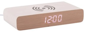 Budzik cyfrowy z ładowarką bezprzewodową Retro Flat LED – Karlsson