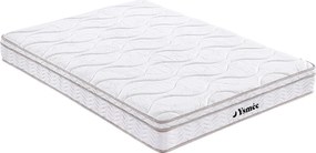 Materac ze sprężynami 3-strefowy z pamięcią kształtu WOLKENTANZ marki YSMÉE - 140 × 200 cm